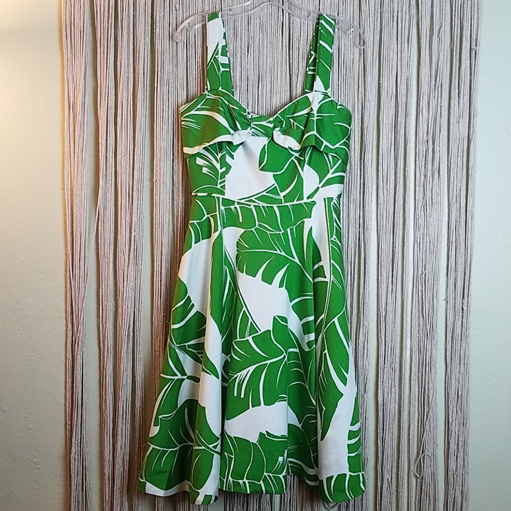 Kate Spade Tropical Leaf Dress Size 8 - Picture 2 of 8